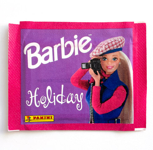 Barbie Holiday Booster Pack NEW SEALED Panini Stickers 1999 Vintage